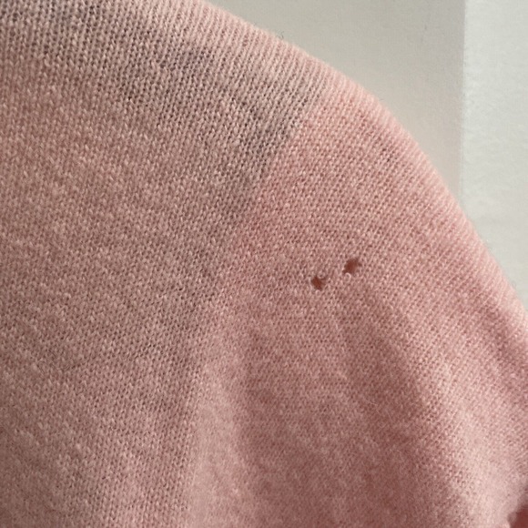 Vintage Extra Touch lambswool sweater pink With Sequined Appliqué, W Vtg Sz 42 - Picture 3 of 10